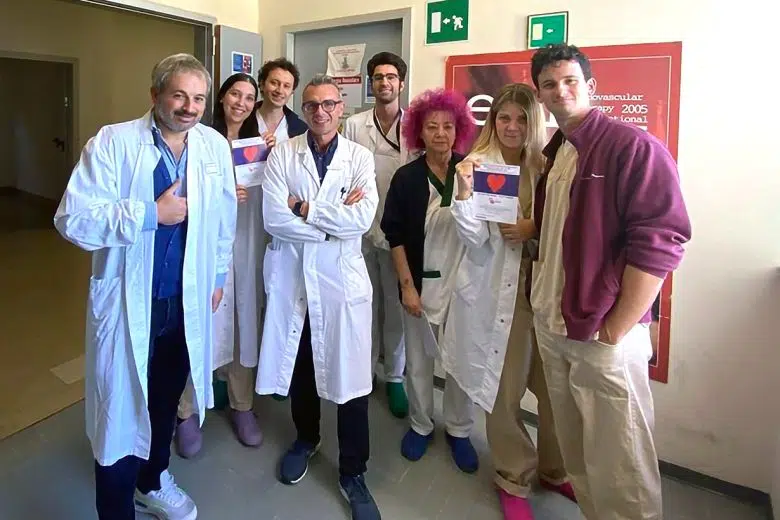 Il team della Cardiologia vascolare dell'Aou Senese