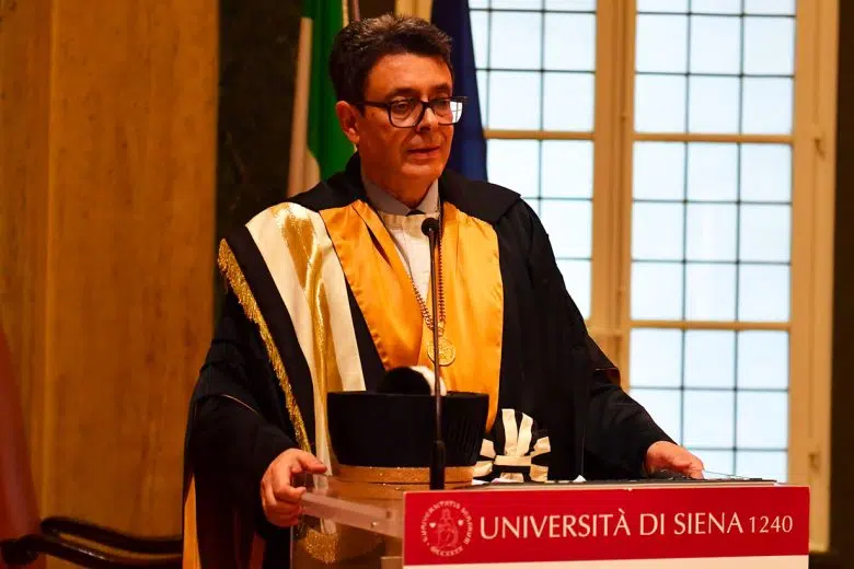 Cerimonia del tòcco, Università di Siena 2024, Roberto Di Pietra