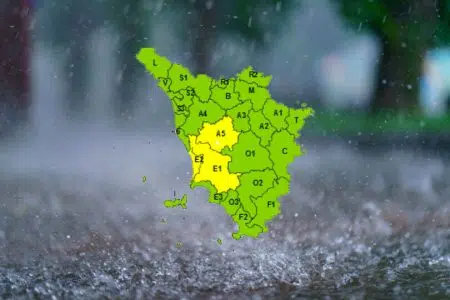 Maltempo in Toscana, codice giallo in parte della regione Maltempo in Toscana, pioggia