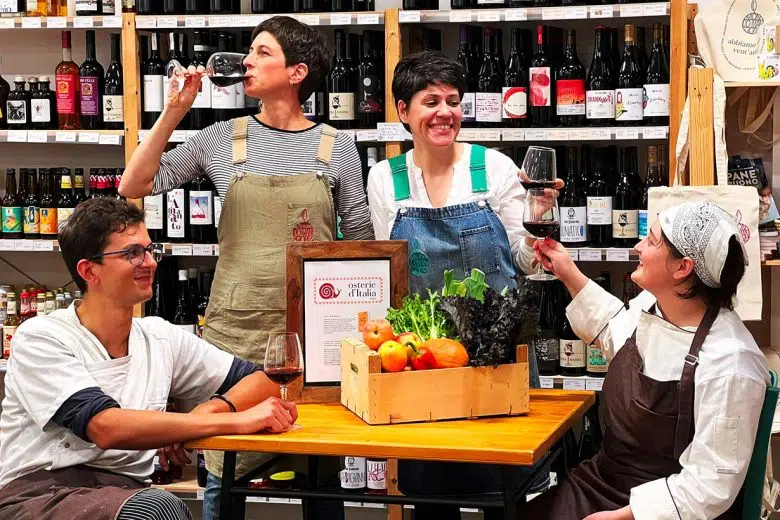 Mondomangione sulla guida Osterie d'Italia, brindisi