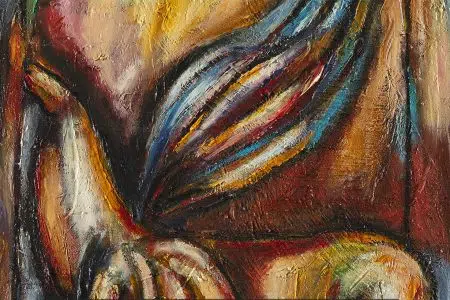 Mostra di Onofrio Pepe e Questa rossa storia all’UniStraSi Opera di Onofrio Pepe