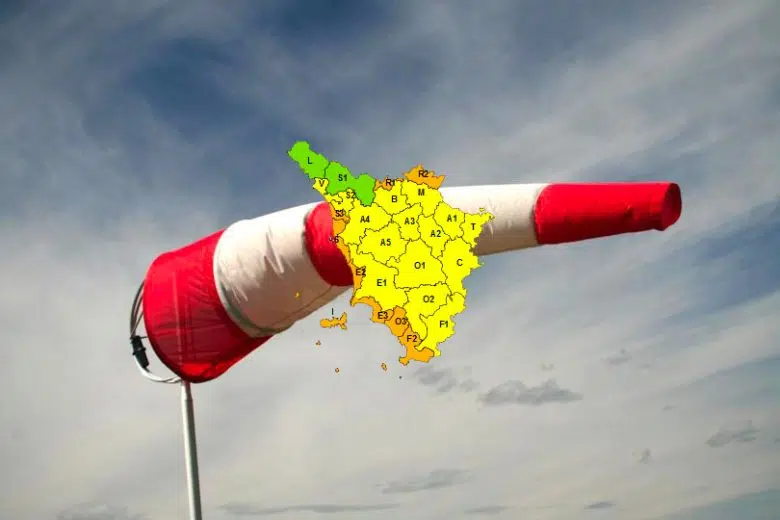 Allerte arancione e gialla in Toscana per venti forti e mareggiate Allerta meteo in Toscana
