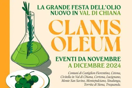 Clanis oleum, la grande festa dell’olio nuovo Clanis oleum, locandina