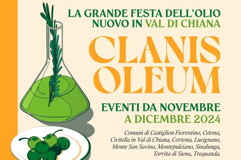 Clanis oleum, la grande festa dell’olio nuovo Clanis oleum, locandina