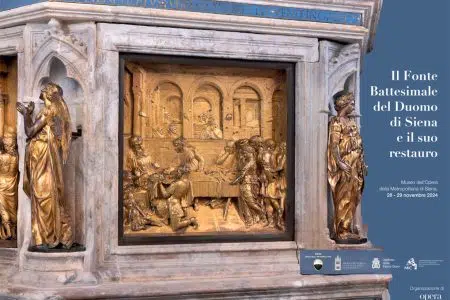 Fonte battesimale del Duomo di Siena e il suo restauro, convegno giovedì 28 e venerdì 29 novembre Fonte battesimale del Duomo di Siena, locandina convegno