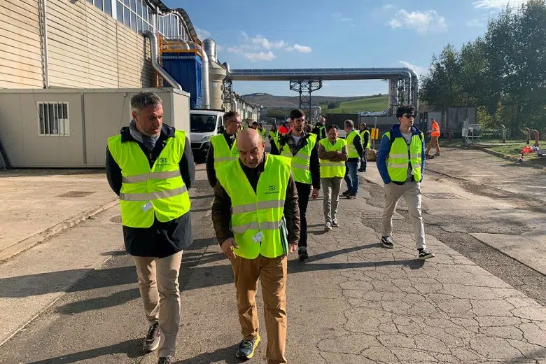 Impianto delle Cortine di Sienambiente, visita sindaci provincia di Cuneo
