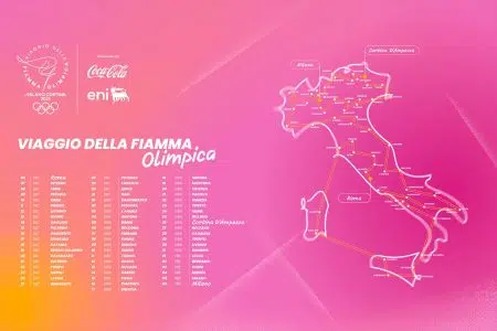 Tappa a Siena per il viaggio della Fiamma olimpica dei Giochi di Milano Cortina 2026 Viaggio della Fiamma olimpica 2026