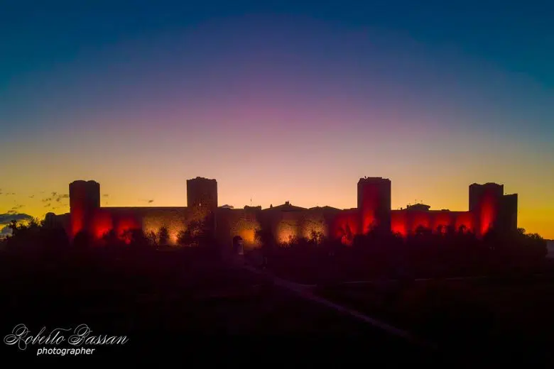 Castello di Monteriggioni, illuminazione