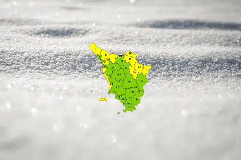 Codice giallo per neve in Toscana