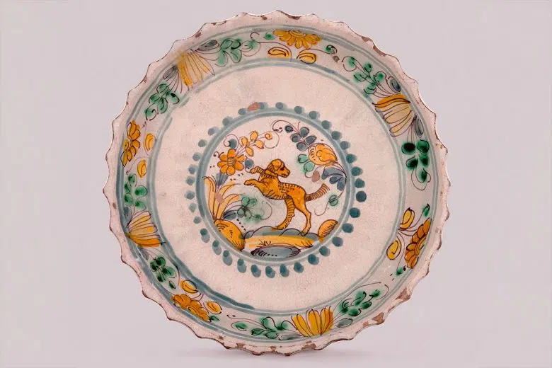 Maiolica San Quirico d'Orcia, cane