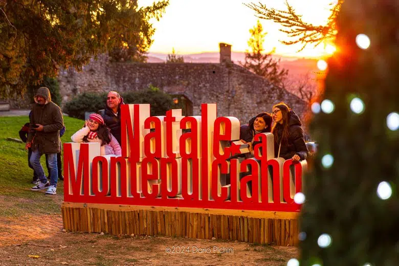 Natale a Montepulciano, scritta