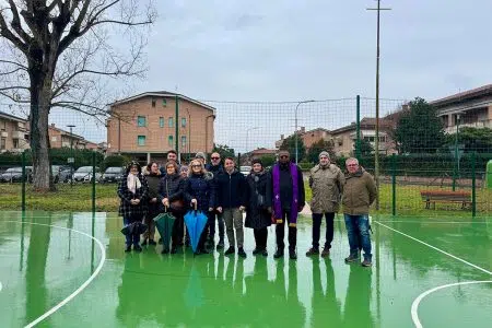 Isola d’Arbia, inaugurata la nuova pista polivalente Inaugurazione pista polivalente di Isola d'Arbia