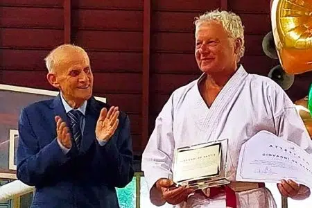 Mens Sana Karate: al maestro Gianni De Santis la consegna del 7° Dan Gianni De Santis, Mens Sana Karate