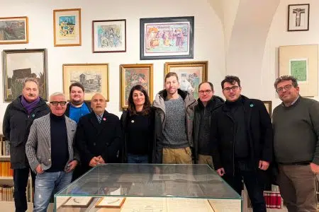 Giordano Bruno Guerri in visita a Colle di Val d’Elsa per la candidatura a Capitale Italiana della Cultura 2028 Giordano Bruno Guerri a Colle di Val d'Elsa