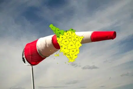 Vento forte, domenica 12 gennaio codice giallo esteso su gran parte della Toscana Allerta meteo in Toscana per venteo