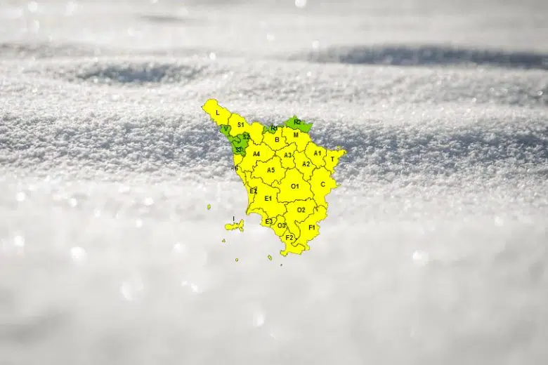 Allerta meteo in Toscana per vento e neve