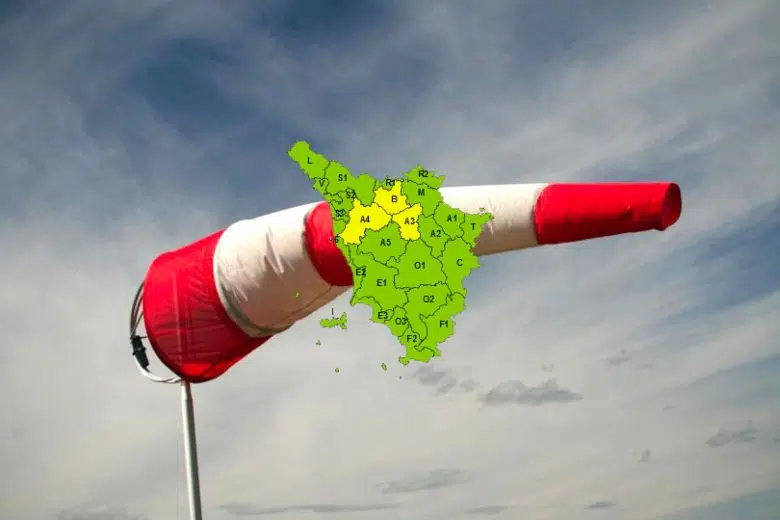 Vento, codice giallo su parte della Toscana Allerta meteo codice giallo in Toscana per vento