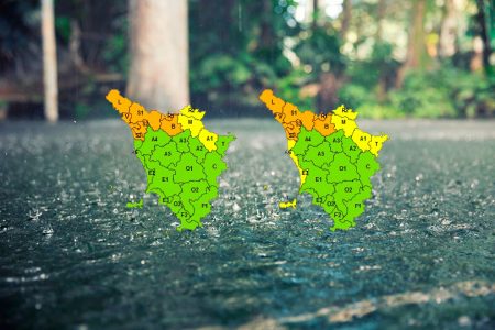 Piogge e temporali, allerta meteo di codice arancione sulla Toscana nord-occidentale Allerta meteo in Toscana di lunedì 27 e martedì 28 gennaio