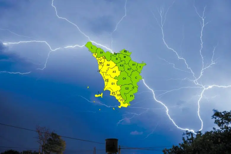 Allerta meteo Toscana, temporale