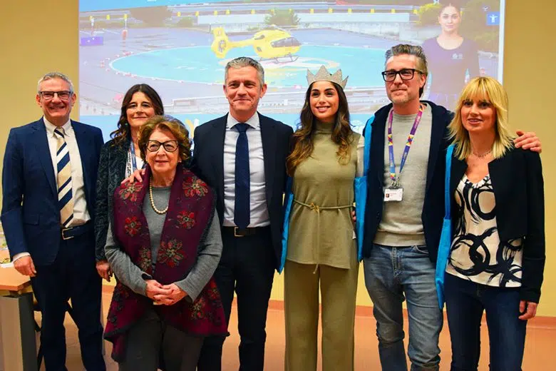 Aou Senese, presentazione sito internet con avatar Ofelia e Miss Italia, Ofelia Passaponti