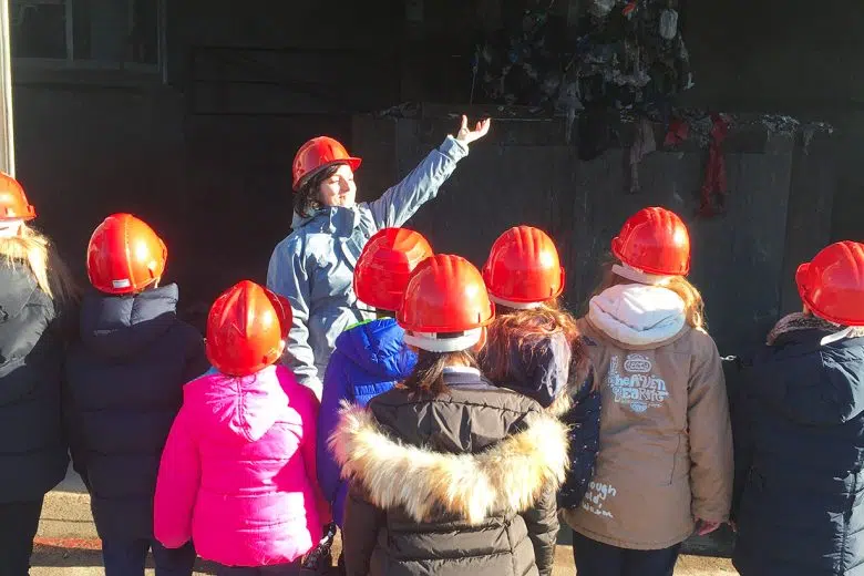 Impianto di riciclo delle Cortine, visita scolaresca