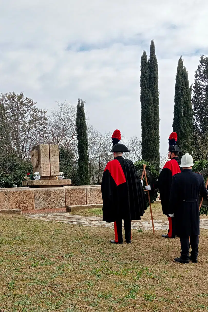 Monteroni d'Arbia, cerimonia anniversario uccisione Savastano e Tarsilli 2023
