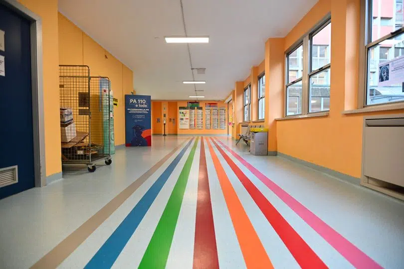 Policlinico di Siena, corridoio entrata