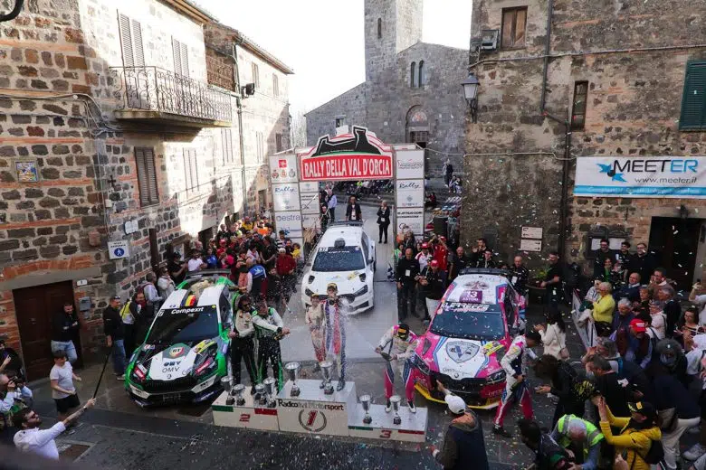 Rally della Val d'Orcia, podio
