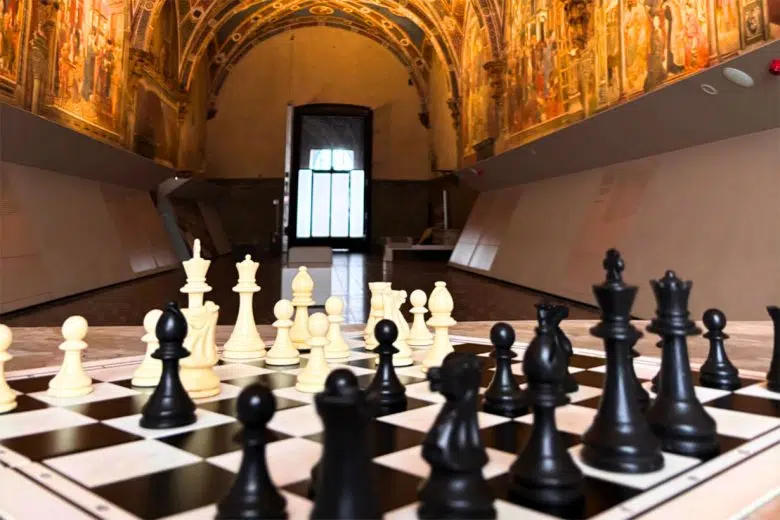 Siena fa Scacco Matto, scacchiera al Santa Maria della Scala