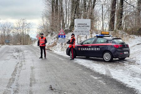 Posto di controllo Carabinieri ad Abbadia San Salvatore