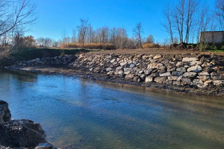 Lavori del Cb6 sul torrente Tressa