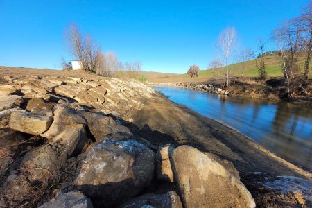 Lavori del Cb6 sul torrente Tressa