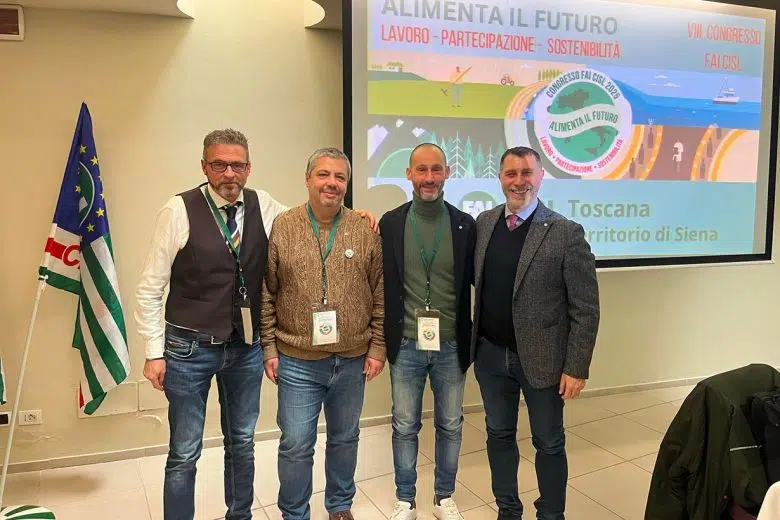 Gabriele Coppi riconfermato alla guida della Fai Cisl Siena Fai Cisl Siena, elezione alla guida del sindacato di Gabriele Coppi