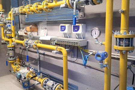 Grid reverse flow per biometano, Estra avvia il primo impianto in Italia Impianto grid reverse flow di Estra, interno