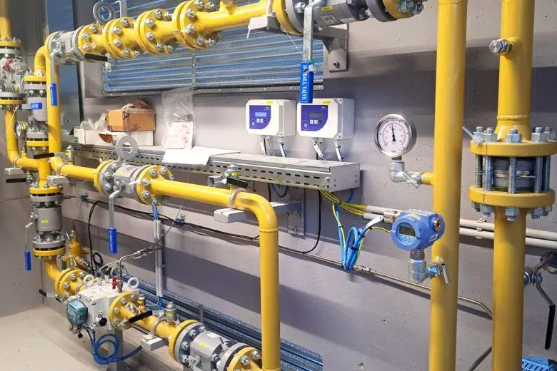 Impianto grid reverse flow di Estra, interno