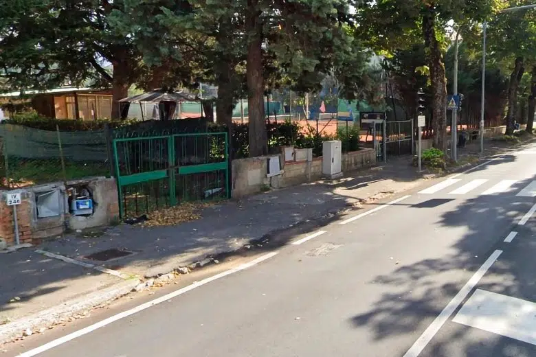 Marciapiedi Staggia Senese prima dei lavori