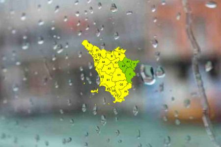 Pioggia, codice giallo su gran parte della Toscana fino a domenica Pioggia, allerta meteo codice giallo in Toscana