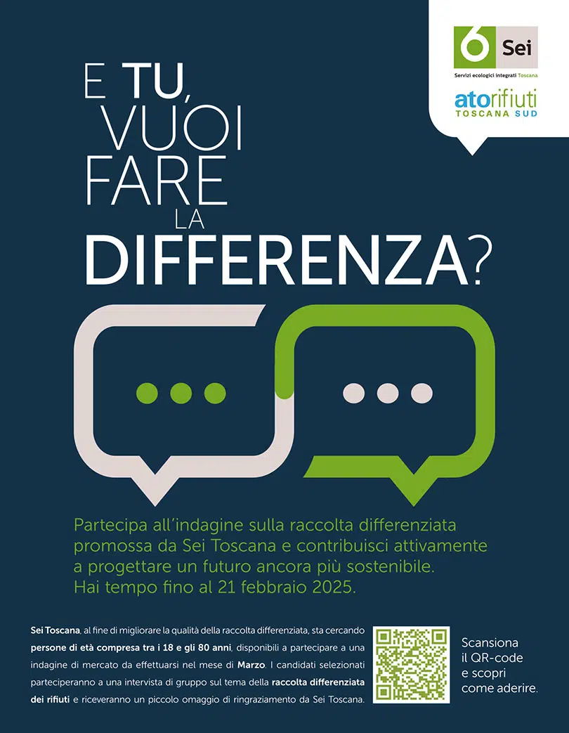 Sei Toscana, focus group raccolta differenziata, locandina