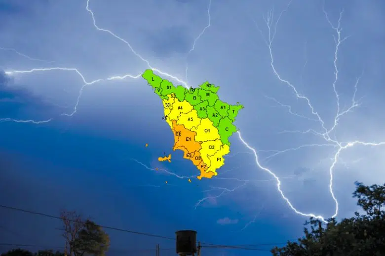 Allerta codice arancione in Toscana estesa a tutto il 13 febbraio Temporale, codice arancione in Toscana