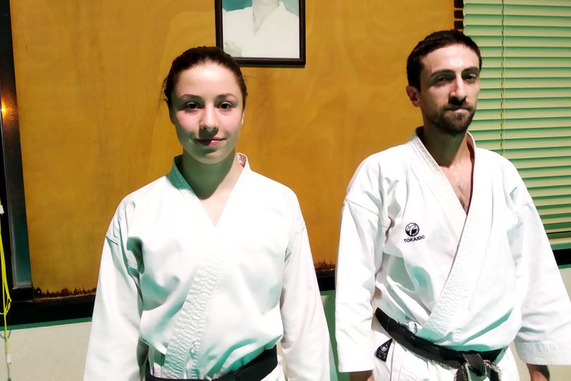 Giorgia Machetti e Filippo Belli Shinan Karate Kai