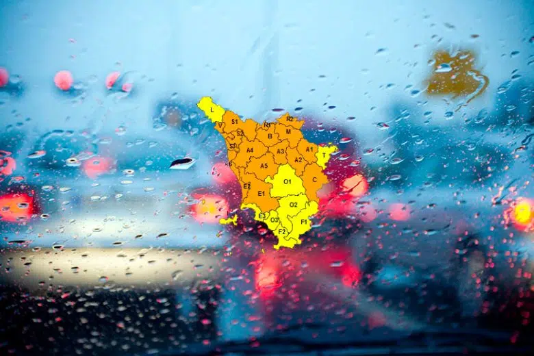 Piogge e temporali: venerdì 14 marzo codice arancione in Toscana Codice arancione per pioggia e temporali