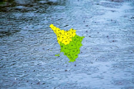 Allerta meteo in Toscana per pioggia e rischio idraulico e idrogeologico