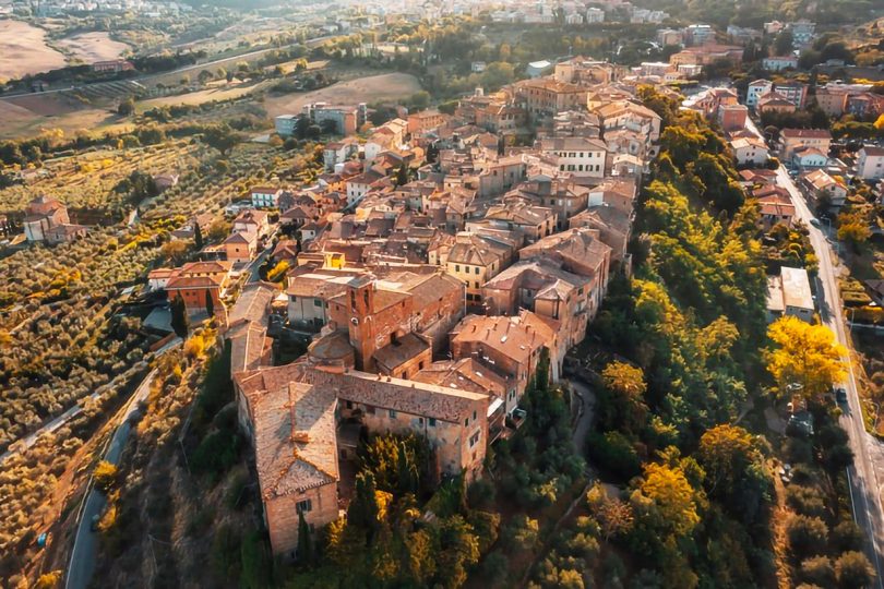 Chianciano Terme, vista aerea