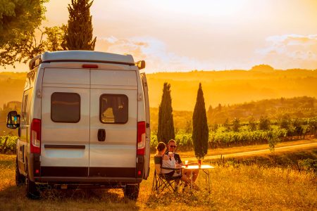 Vigneti aperti in Toscana, camper