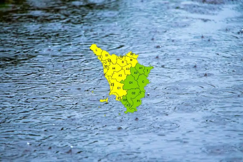 Maltempo, allerta meteo di codice giallo in Toscana anche mercoledì 16 aprile Allerta meteo di codice giallo per pioggia in Toscana