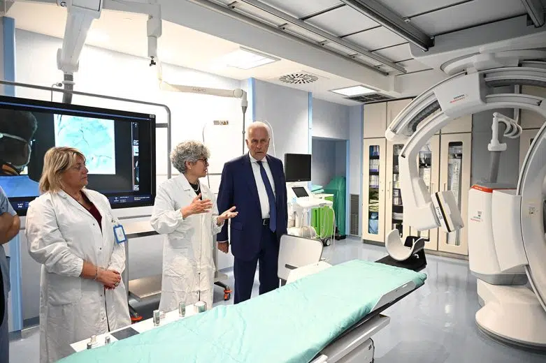 Angiografo biplanare Aou Senese, inaugurazione