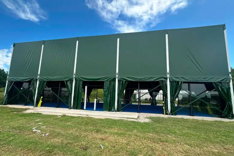 A Rapolano nuova copertura del campo da padel del Tennis Club Copertura campo da padel di Rapolano Terme