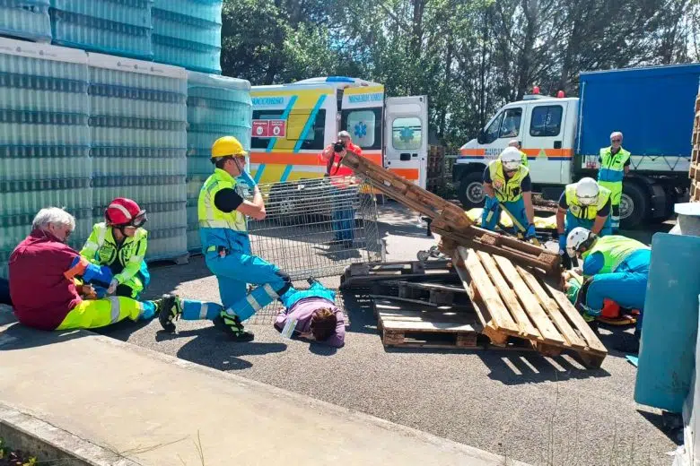 Esercitazione protezione civile a Montepulciano