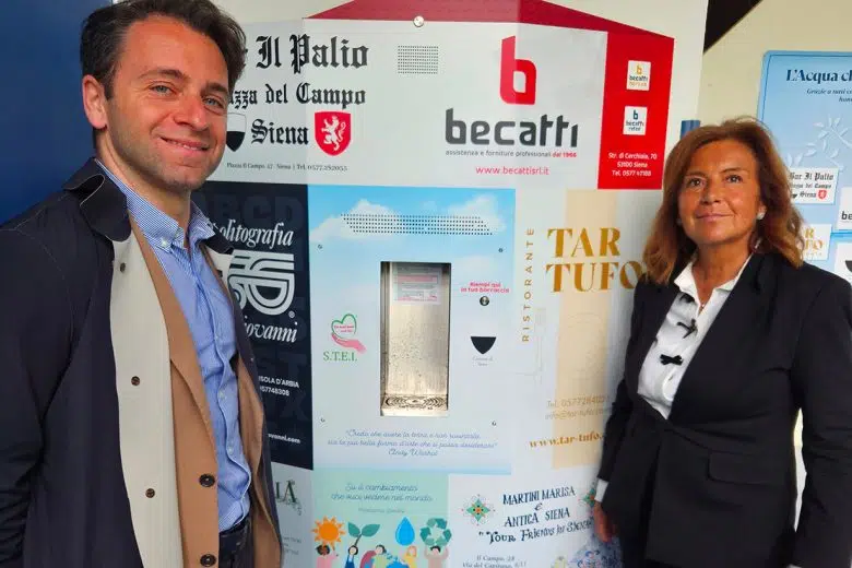 Inaugurazione distributore acqua scuola Tozzi di Siena