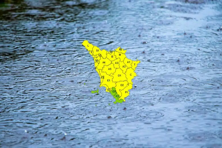 Pioggia e temporali forti, martedì allerta gialla in Toscana Maltempo, allerta meteo gialla in toscana